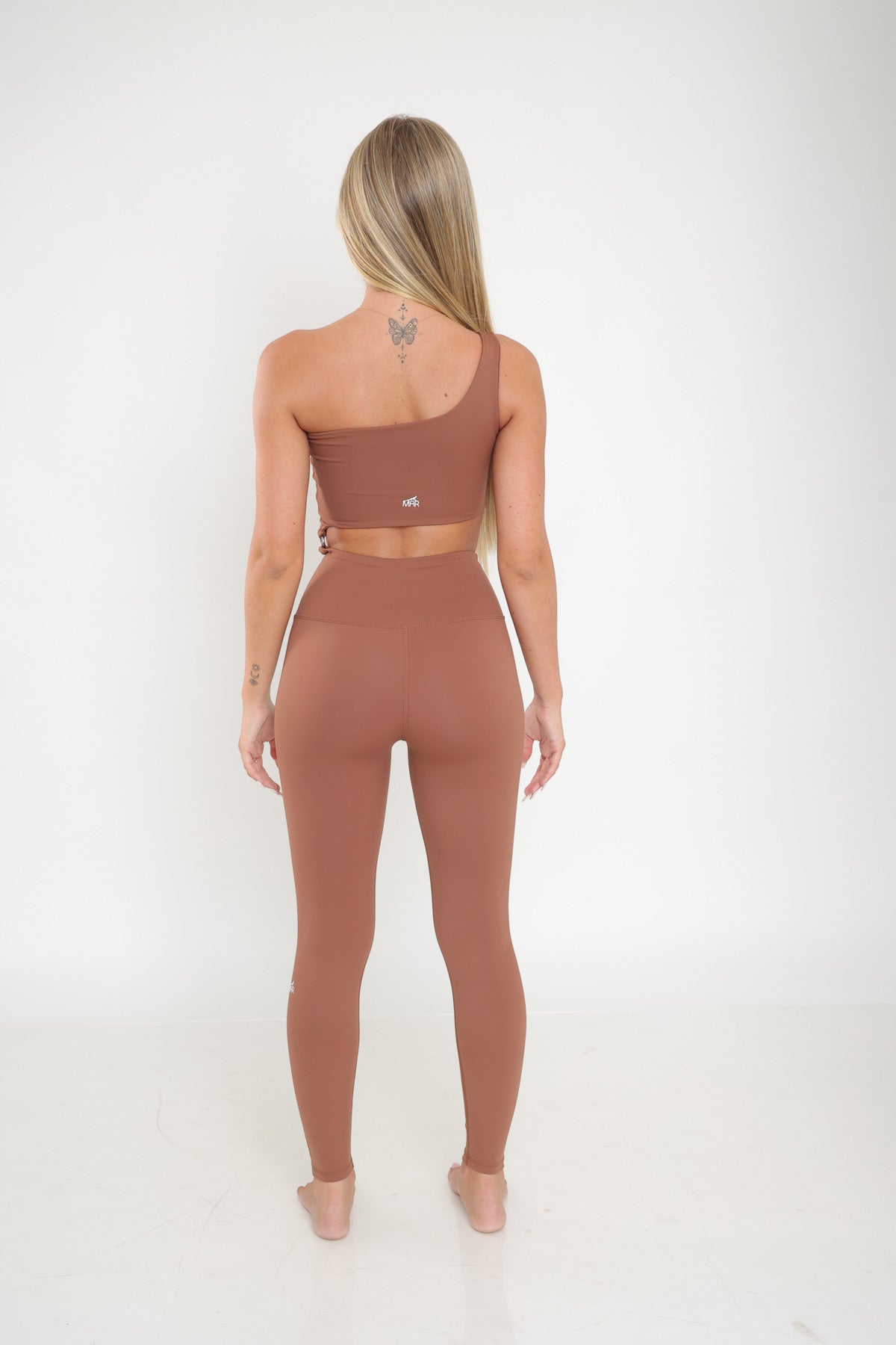 דגם ריף - אוברול טייץ ארוך וטופ כתף אחת-MAR SPORTWEAR