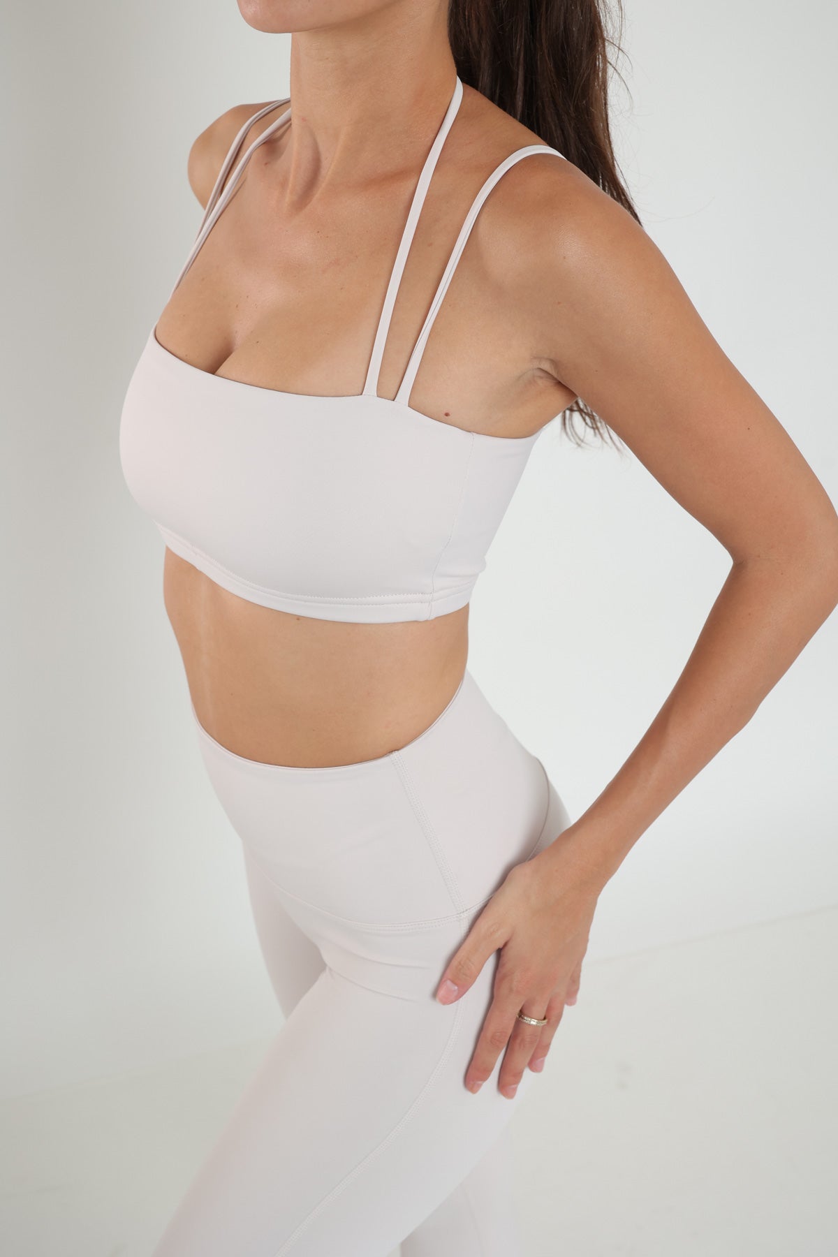 דגם סלין - סט טייץ ארוך וטופ כתפיות-MAR SPORTWEAR