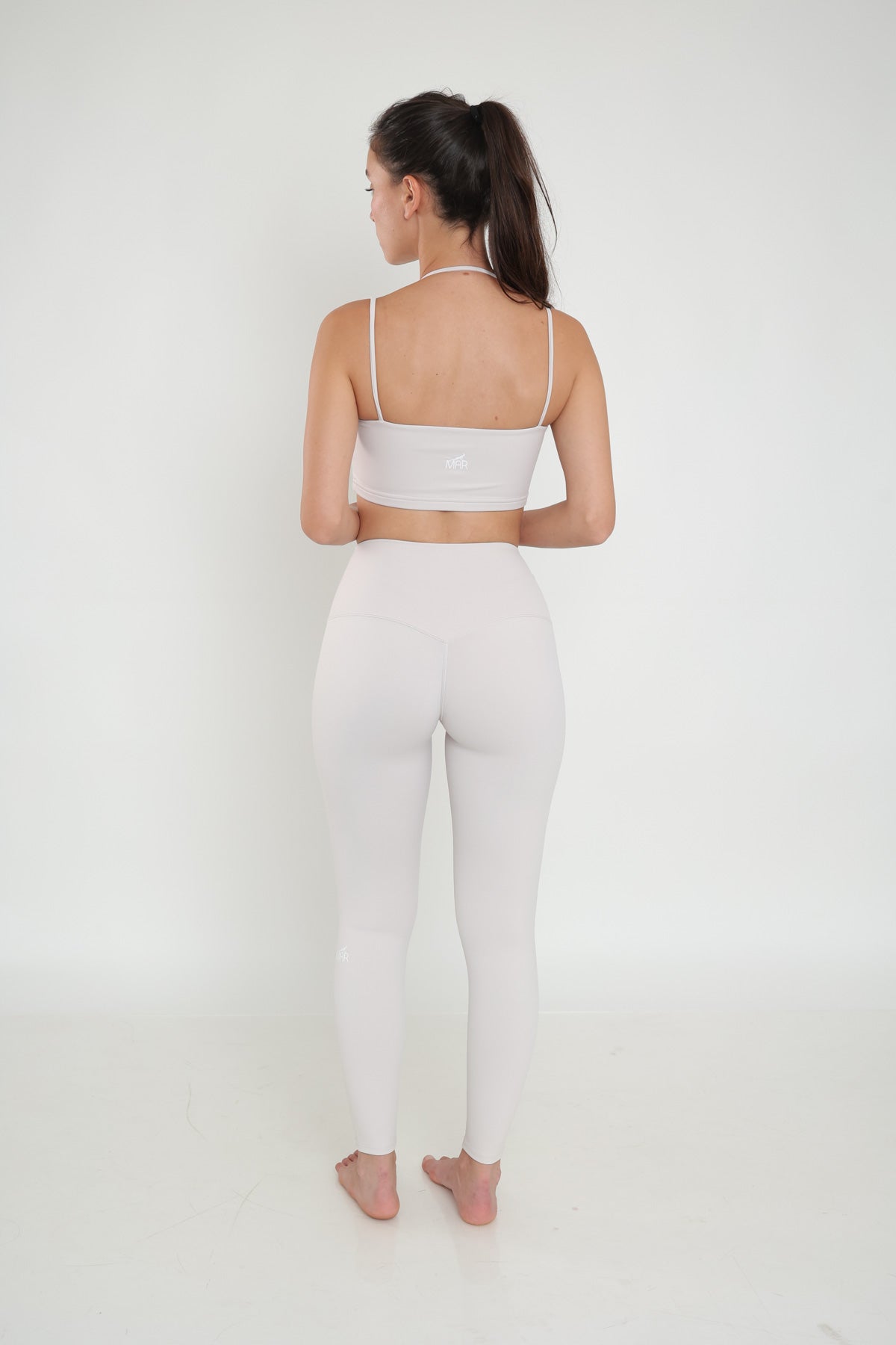 דגם סלין - סט טייץ ארוך וטופ כתפיות-MAR SPORTWEAR