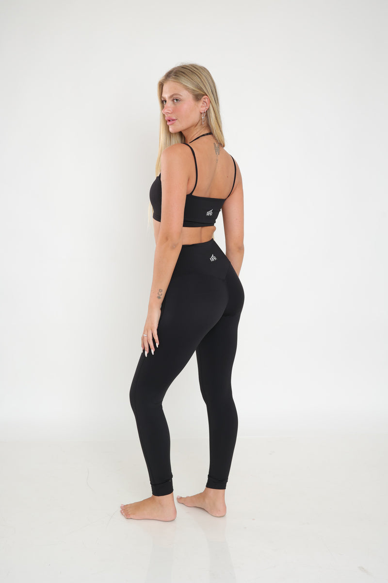 דגם סלין - סט טייץ ארוך וטופ כתפיות-MAR SPORTWEAR