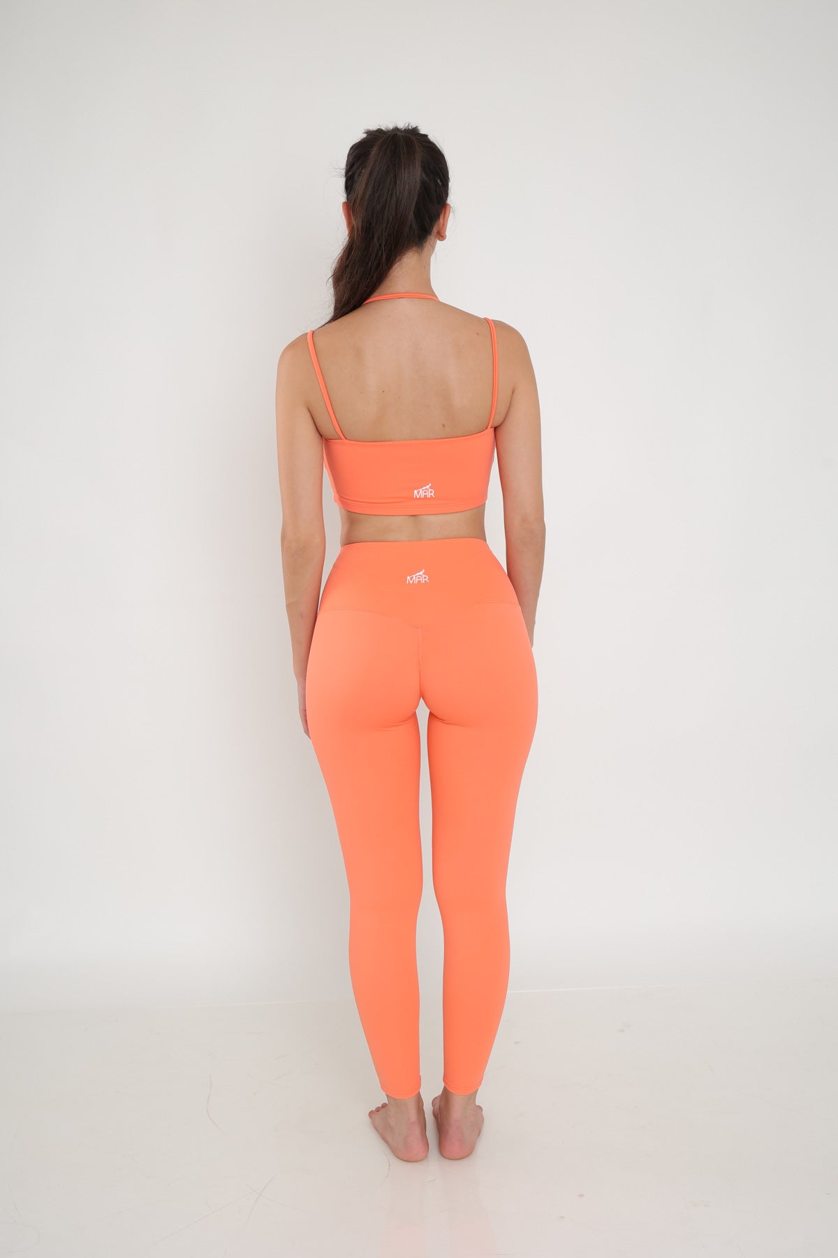 דגם סלין - סט טייץ ארוך וטופ כתפיות-MAR SPORTWEAR