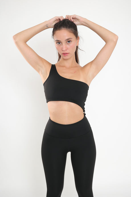 דגם ריף - אוברול טייץ ארוך וטופ כתף אחת-MAR SPORTWEAR