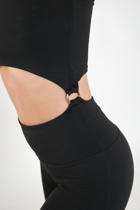 דגם ריף - אוברול טייץ ארוך וטופ כתף אחת-MAR SPORTWEAR