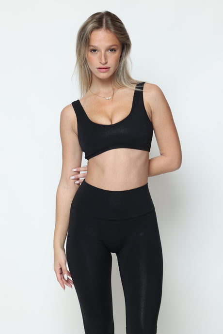 דגם היילי - טופ כתפיות מבריק-MAR SPORTWEAR