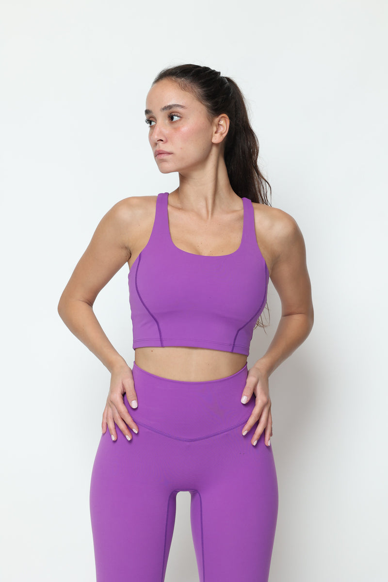 דגם גיין - קרופ טופ כתפיות עבות-MAR