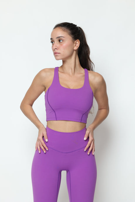 דגם גיין - קרופ טופ כתפיות עבות-MAR