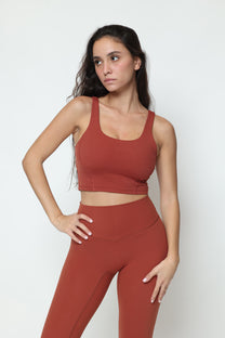 דגם גיין - קרופ טופ כתפיות עבות-MAR