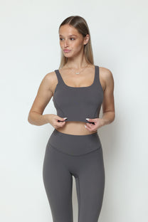 דגם גיין - קרופ טופ כתפיות עבות-MAR