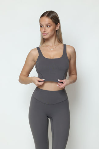 דגם גיין - קרופ טופ כתפיות עבות-MAR