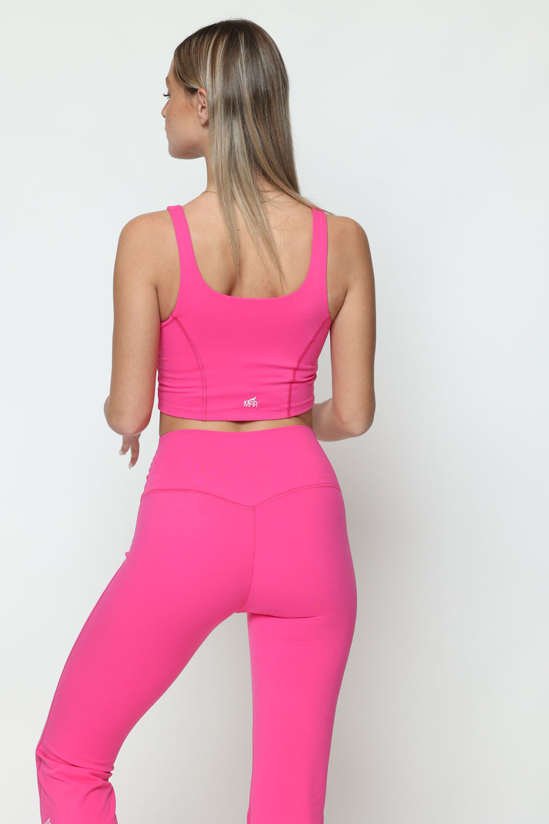 דגם גיין - קרופ טופ כתפיות עבות-MAR