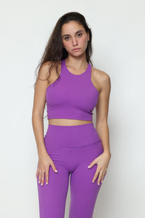 קרופ טופ דגם גיין טופ כתפיות איקס בגב - MAR