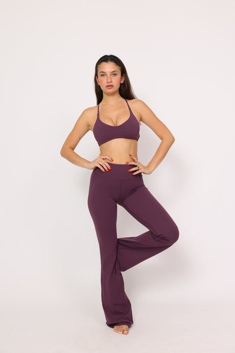 דגם ליה - טייץ ארוך מתרחב פדלפון לנשים | MAR SPORTWEAR