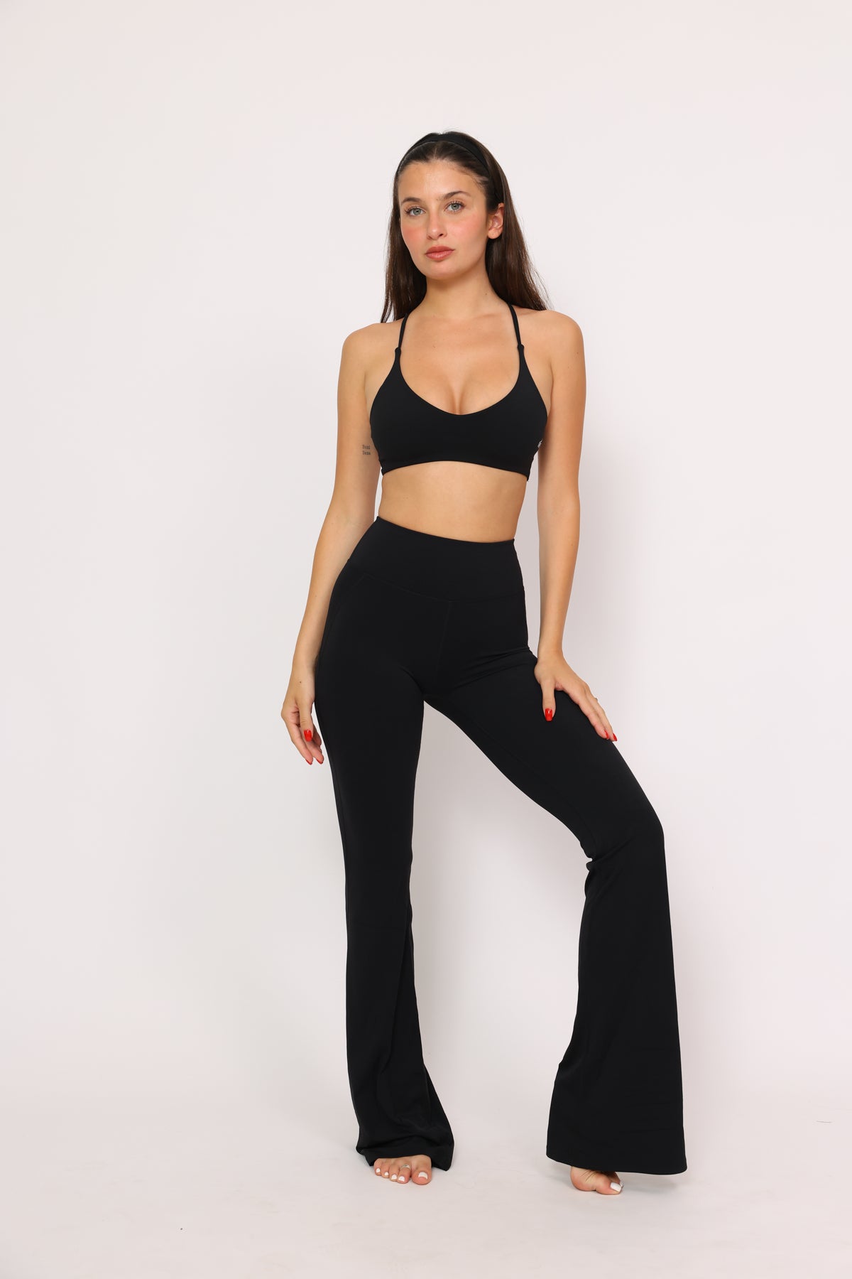 דגם ליה - טייץ ארוך מתרחב פדלפון לנשים | MAR SPORTWEAR