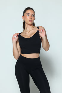 דגם איימי - קרופ טופ כתפיות