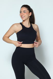 דגם גיין - קרופ טופ כתפיות קולר