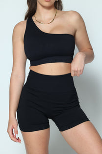 דגם אמה - טייץ קצר מחטב עם כיווצים