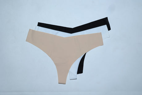 תחתון חוטיני ללא תפר מבד מיקרו - מארז שלישייה