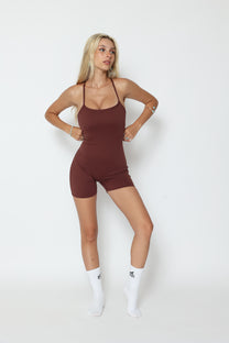 דגם אריאן - אוברול היסטרי קצר עם כיווצים