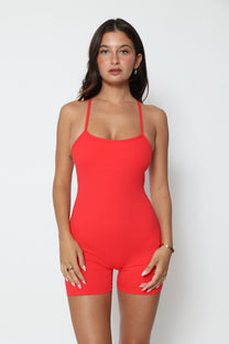 דגם אריאן - אוברול היסטרי קצר עם כיווצים