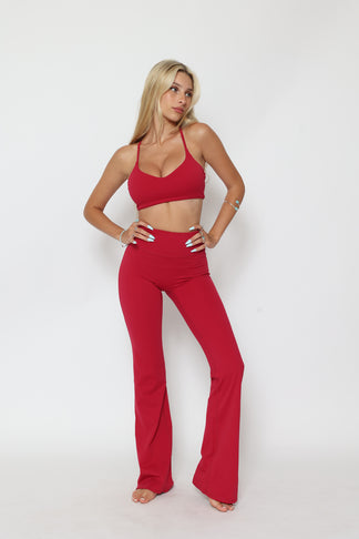 טייץ ארוך מתרחב מחטב לנשים - דגם לורן | MAR SPORTWEAR