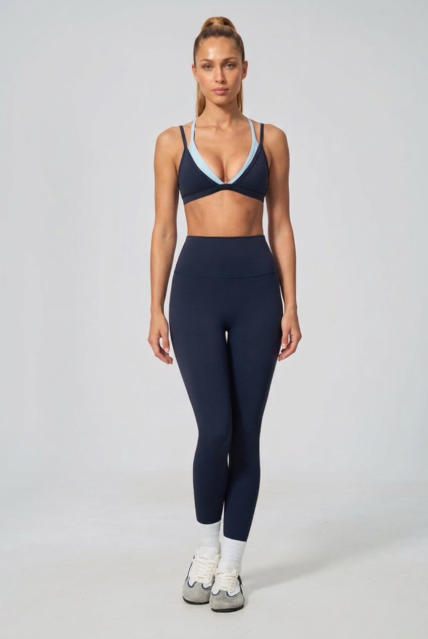 טייץ ארוך דגם אלן - כחול נייבי